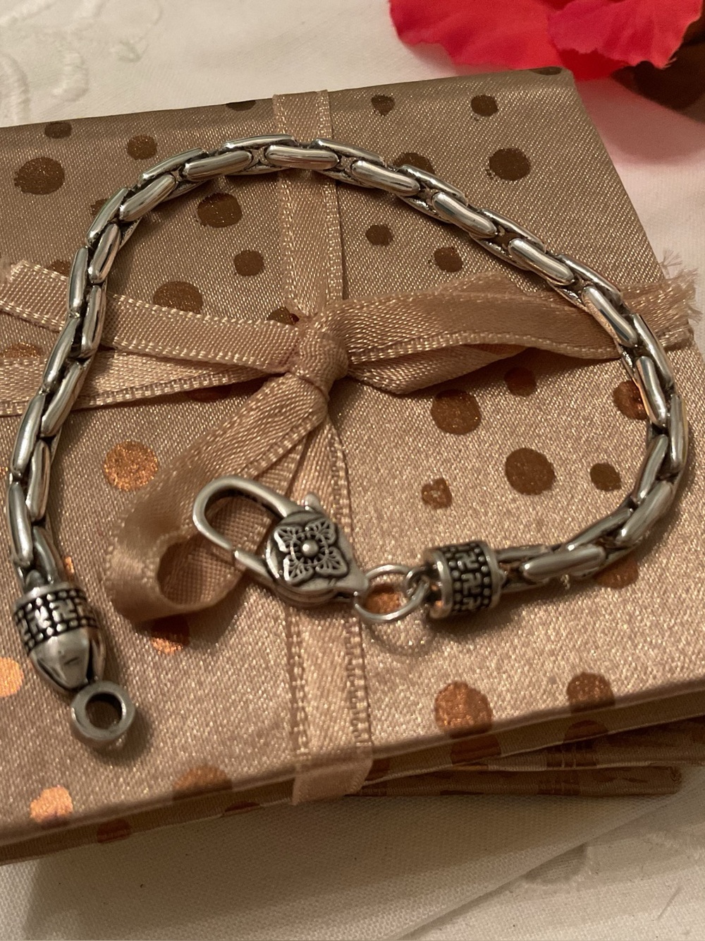 NEW W/OUT TAGS 925 STERLING 4mm VAJRA BYZANTINE WOVEN OXIDIZED BRACELET 8.6” - Picture 16 of 16